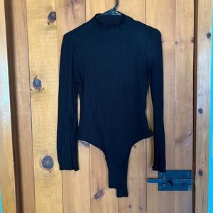 🔴Long Sleeve Black Body Suit